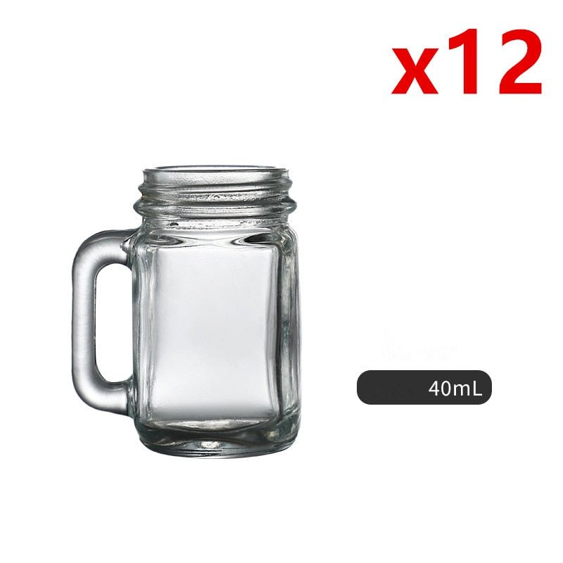 12 Pcs Mini Jar Cocktail Glass