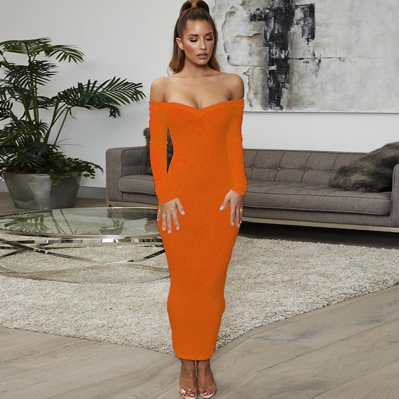 Orange Dress - ElaCo