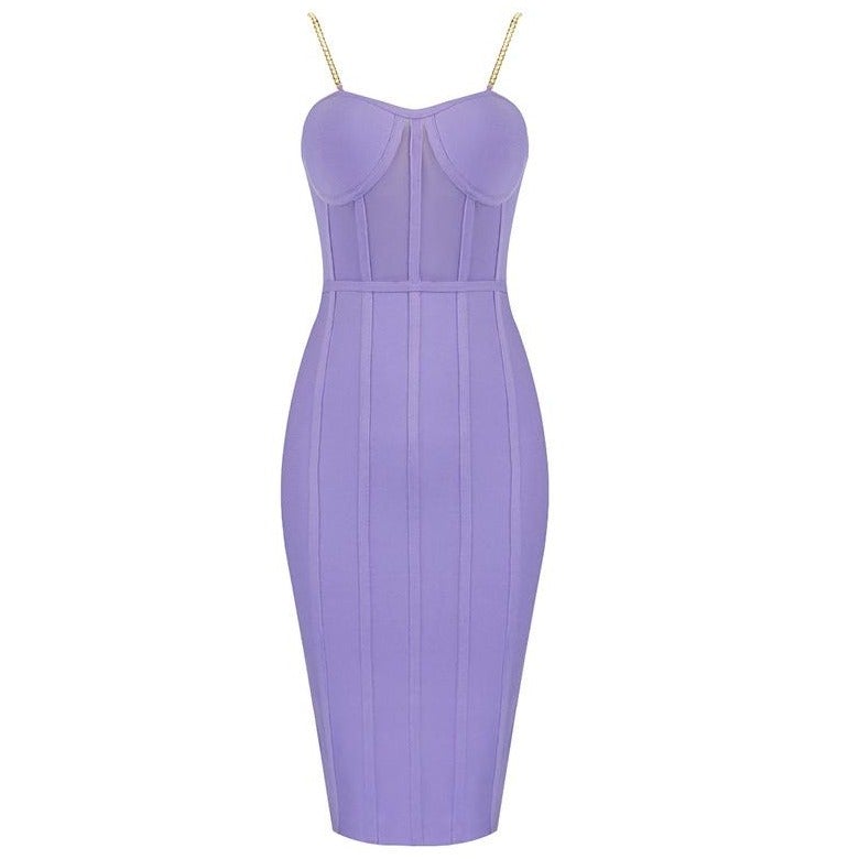 Purple Bandage Dress - ElaCo